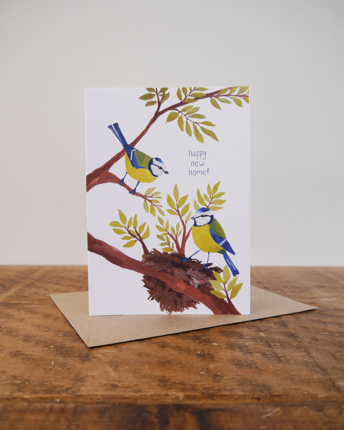 New Home Bluetit Greetings Card