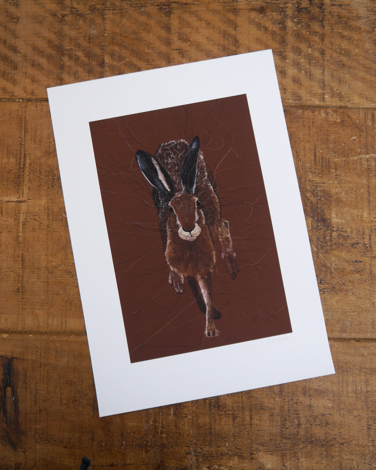 Running Hare Art Print