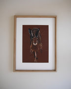 Running Hare Art Print