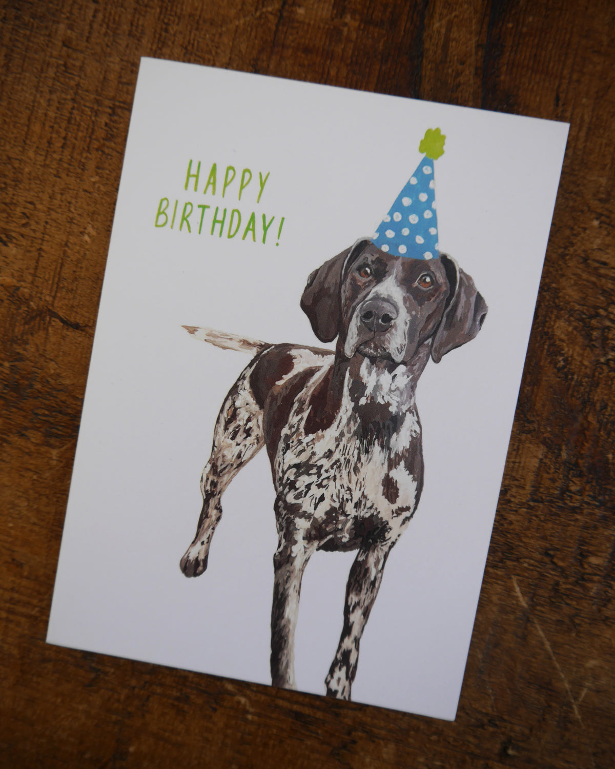 Pointer Birthday Greetings Card
