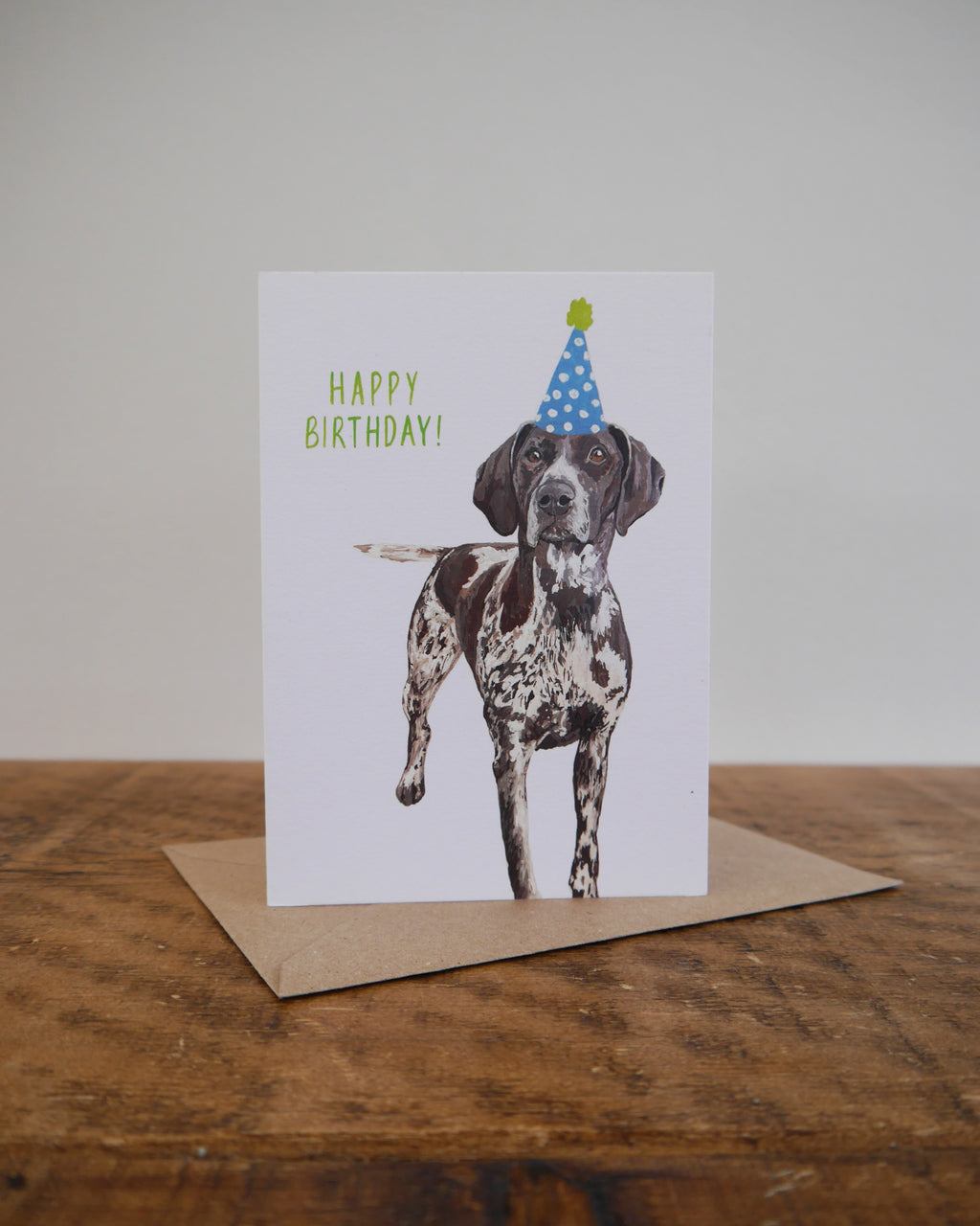 Pointer Birthday Greetings Card