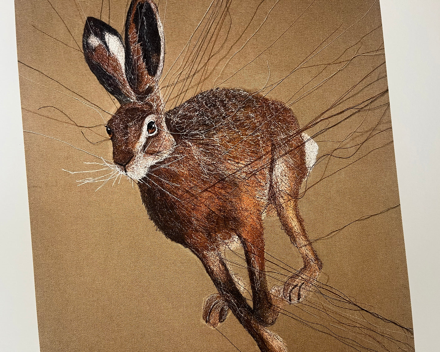 Running Hare Art Print