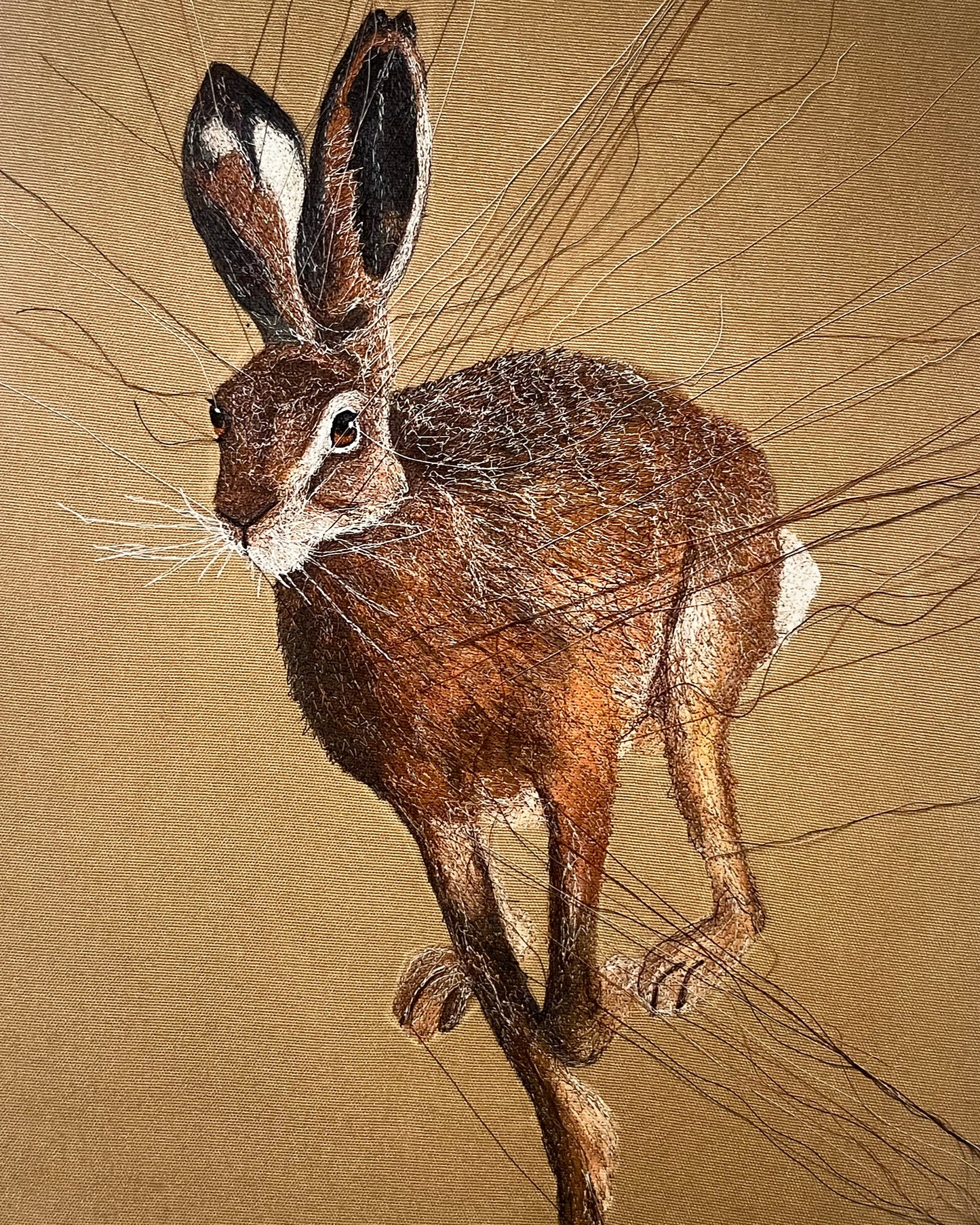 Running Hare Art Print