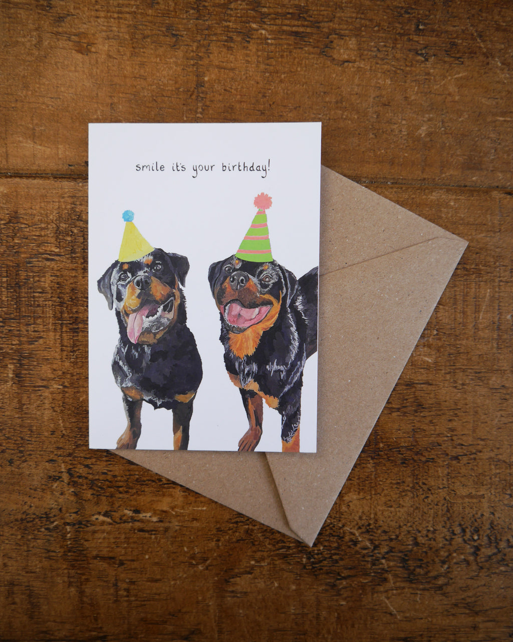Rottweiler Birthday Greetings Card