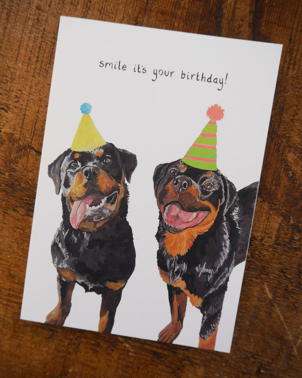 Rottweiler Birthday Greetings Card