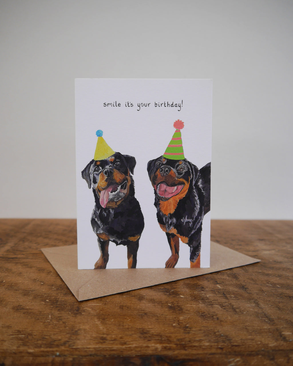 Rottweiler Birthday Greetings Card