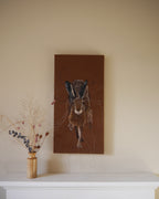 Running Hare Embroidered Canvas