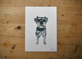 Schnauzer Dog Print