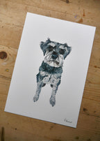Schnauzer Dog Print