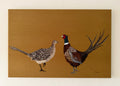 Mr & Mrs Pheasant Embroidered Canvas