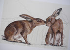 Two Hares Art Print