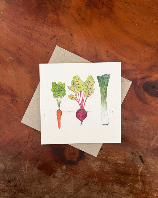 Vegetable Greetings Card