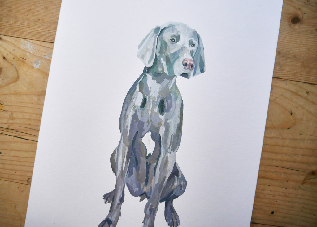 Weimaraner Dog Print
