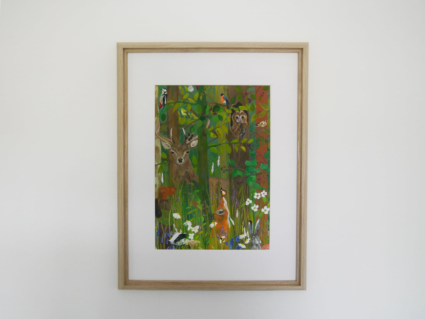 Woodland Wildlife Art Print