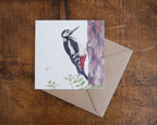 Woodpecker Greetings Card