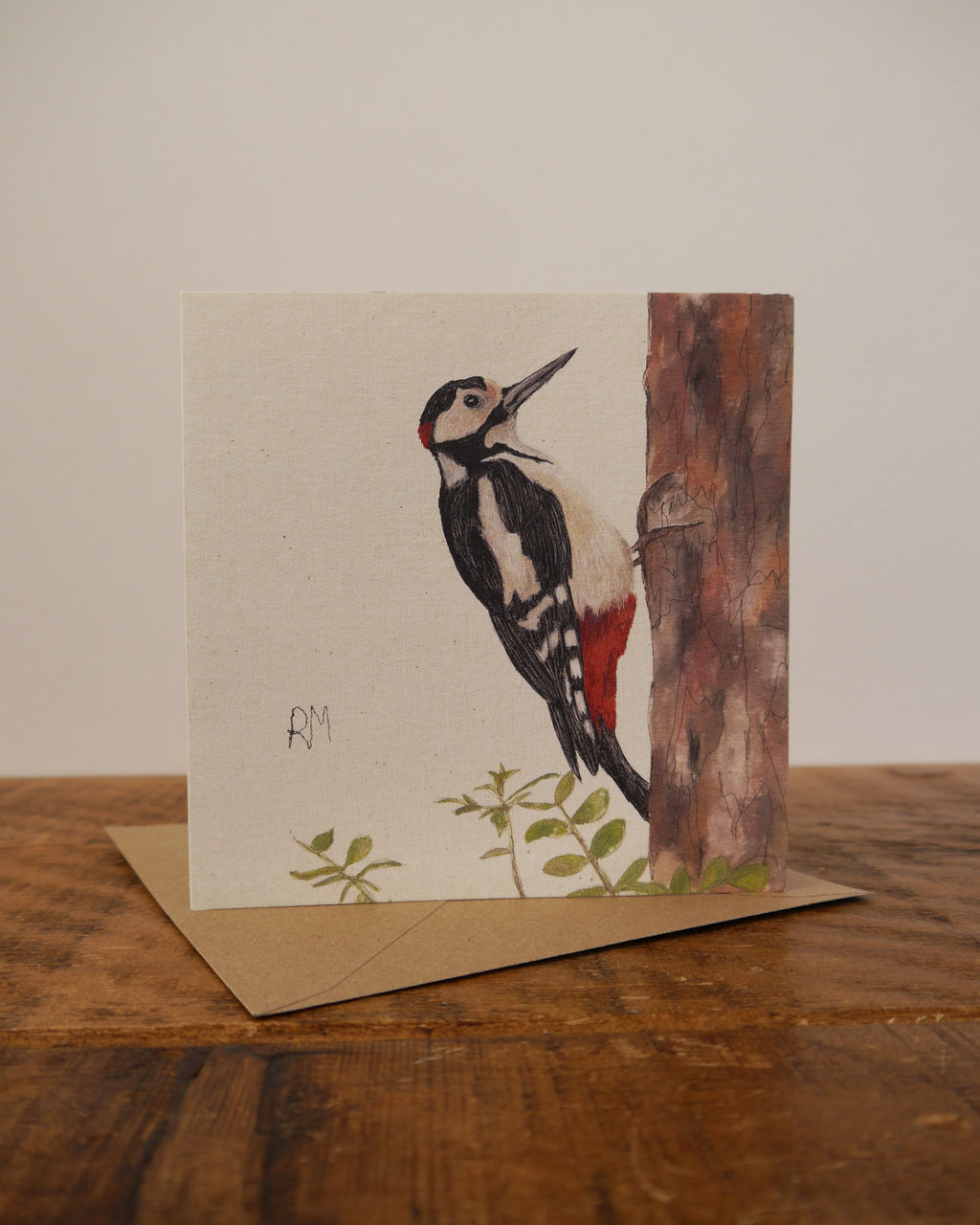 Woodpecker Greetings Card